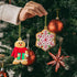24pcs Christmas Ornaments Cute Snowman Xmas Tree Decorations Santa Claus Plastic Figurines Ornaments with Sugar Cookie House for Christmas Tree Hanging Party DIY Decor 3 Inch Tall-Occasions > Christmas > Christmas Decorations-PEROZ Accessories