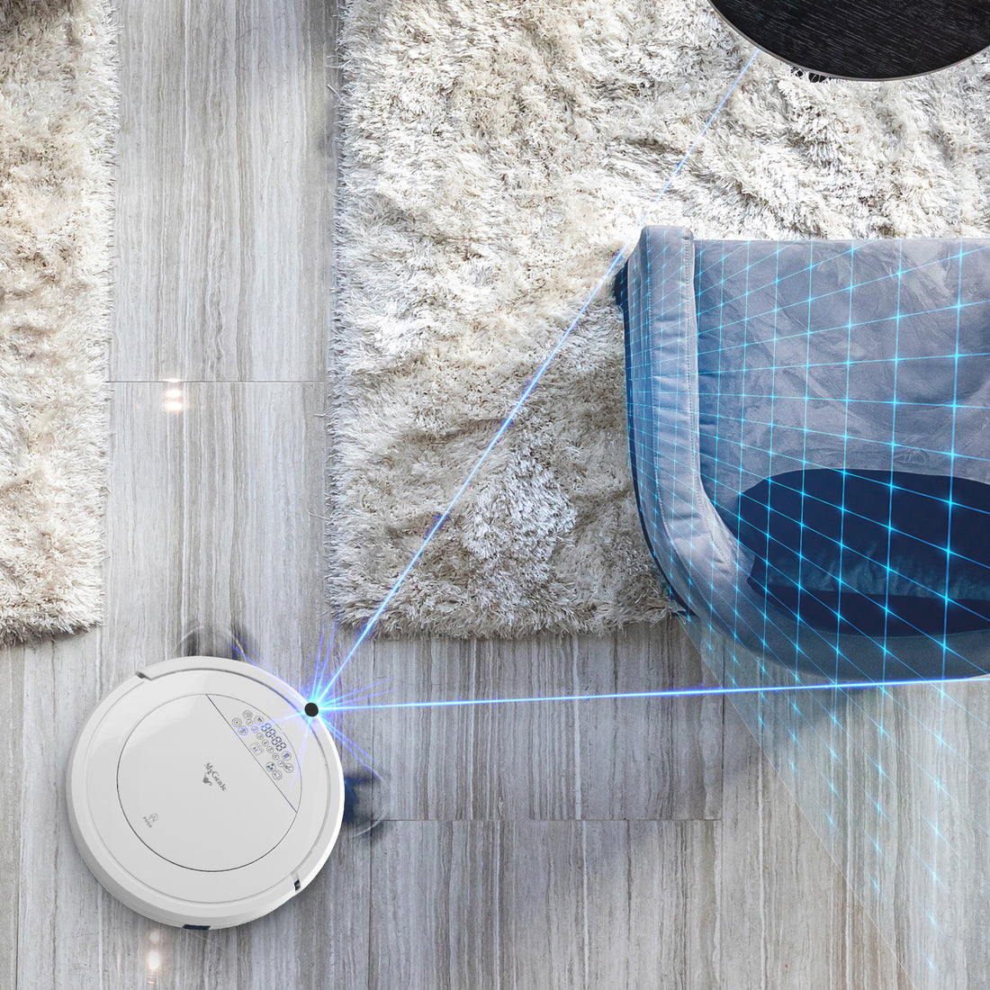 MyGenie ZX1000 Automatic Robotic Vacuum Cleaner Dry Wet Mop Sweep Floor-Small Home Appliances-PEROZ Accessories