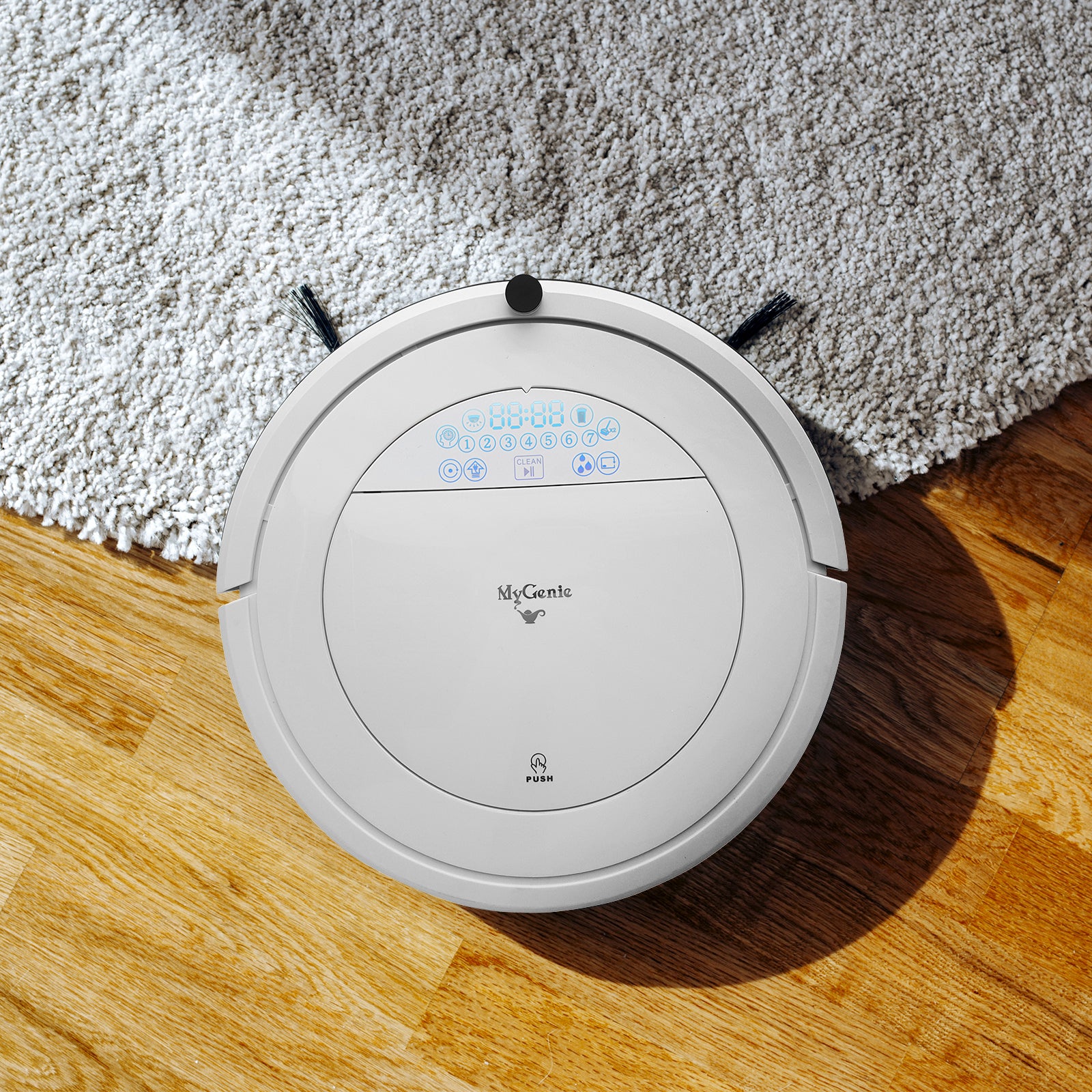 MyGenie ZX1000 Automatic Robotic Vacuum Cleaner Dry Wet Mop Sweep Floor-Small Home Appliances-PEROZ Accessories