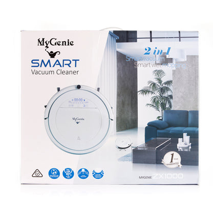 MyGenie ZX1000 Automatic Robotic Vacuum Cleaner Dry Wet Mop Sweep Floor-Small Home Appliances-PEROZ Accessories