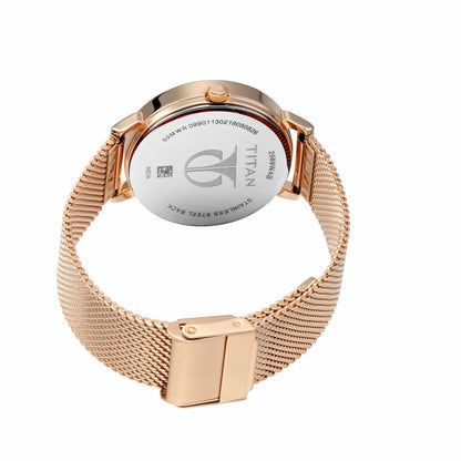 Titan Sparkle Beige Dial Analogue Multi Function Watch for Women-PEROZ Accessories