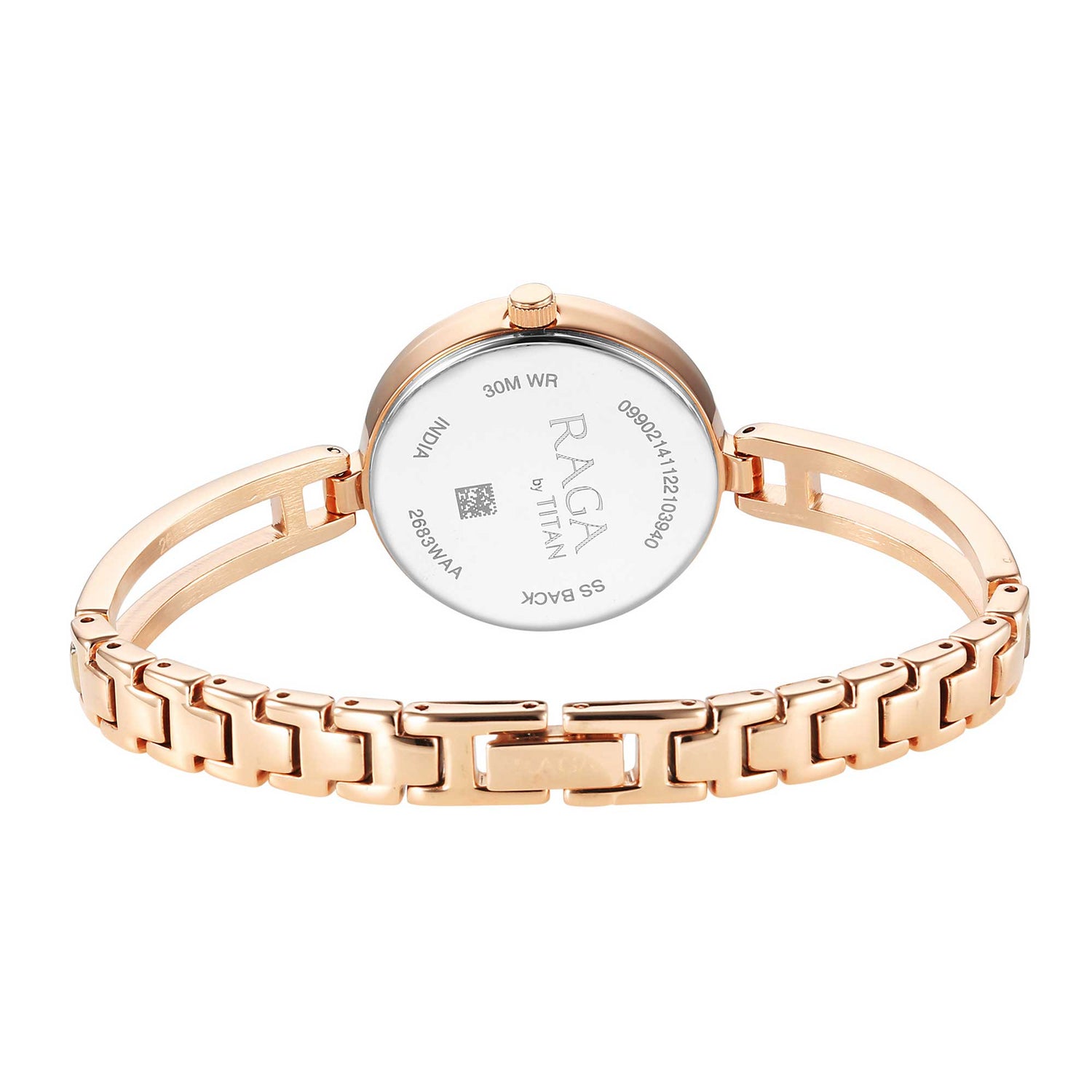 Titan Raga Viva White Dial Analogue with Date Metal Strap watch for Women-PEROZ Accessories