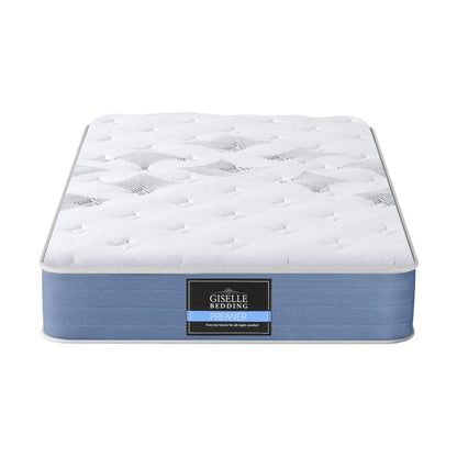 25cm Giselle Mattress King Single Bed Pocket Spring Mattresses-Furniture > Mattresses > King Single Mattress-PEROZ Accessories