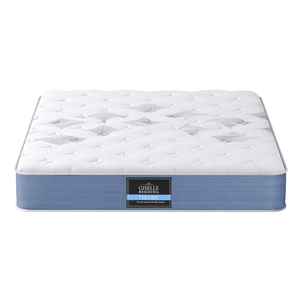 25cm Giselle Mattress Queen Bed Pocket Spring Mattresses-Furniture > Mattresses > Queen Mattress-PEROZ Accessories