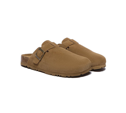 EVERAU® Adjustable Buckled Straps Slip-on Flat Sandal Slides Mason-PEROZ Accessories