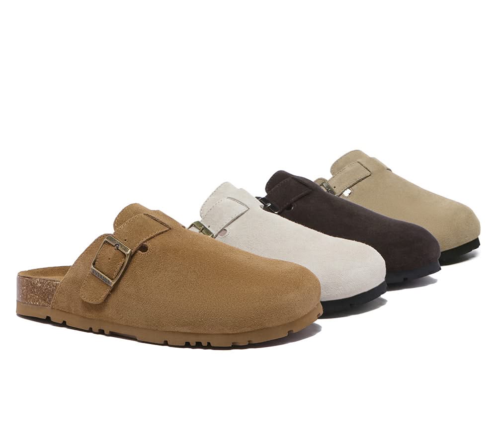 EVERAU® Adjustable Buckled Straps Slip-on Flat Sandal Slides Mason-PEROZ Accessories