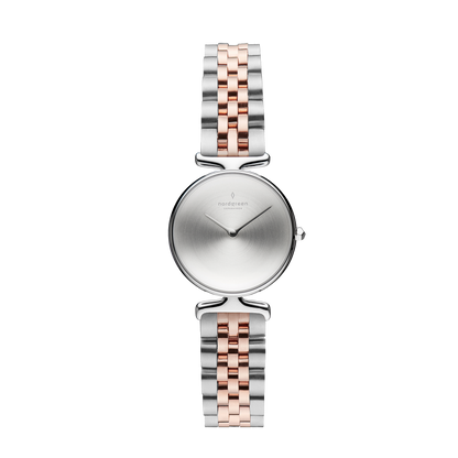 Nordgreen Unika 28mm Silver Brushed Metal Dial Watch-PEROZ Accessories