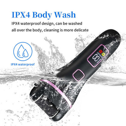 017 White Electric Foot Callus Remover - Rechargeable Waterproof Pedicure Tool with Automatic Dead Skin Removal-Foot Care-PEROZ Accessories