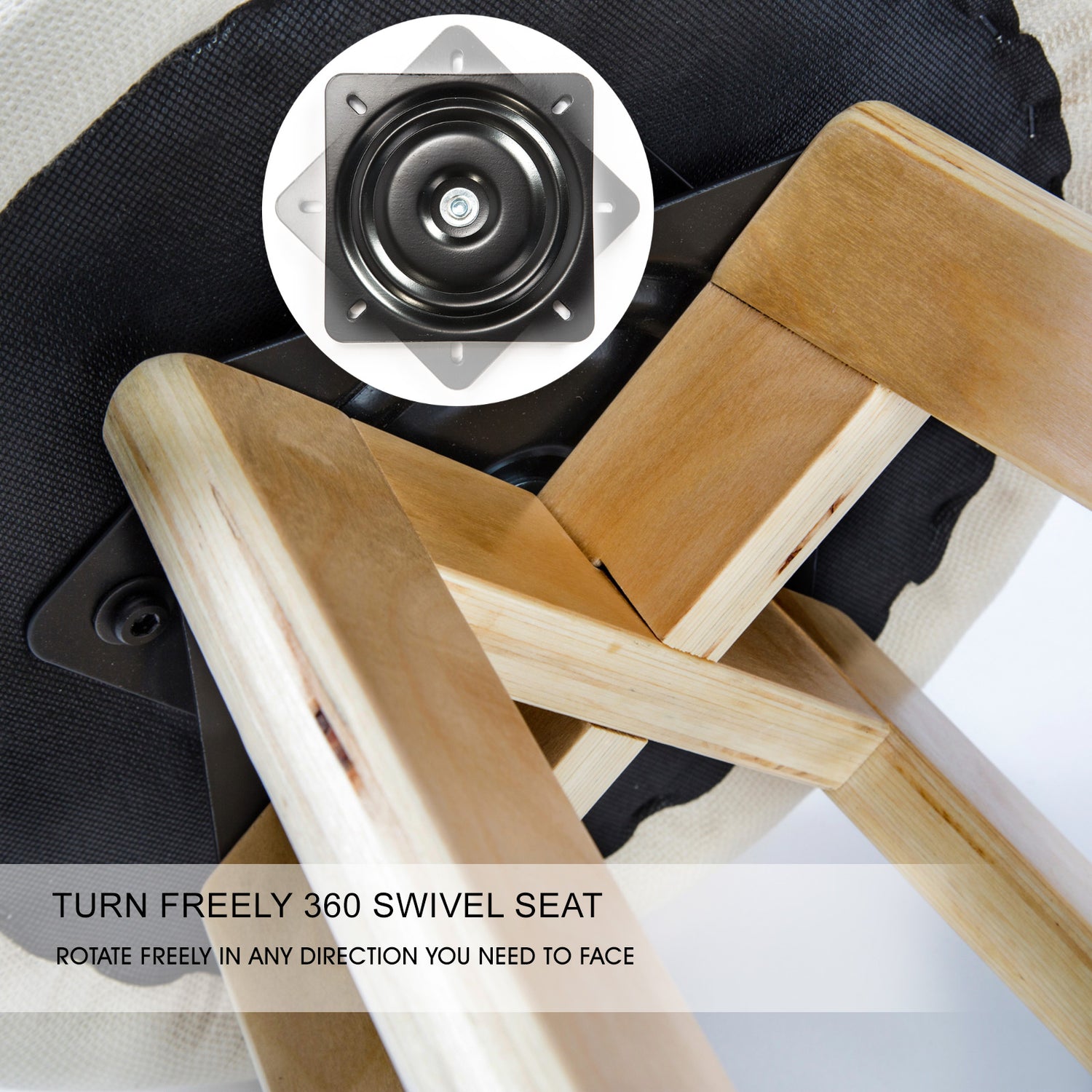 2X Wood Bar Stool Dining Chair Fabric LEILA 72cm BEIGE-Furniture > Bar Stools &amp; Chairs > Table &amp; Bar Stools-PEROZ Accessories