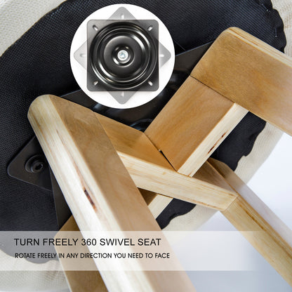 2X Wood Bar Stool Dining Chair Fabric LEILA 72cm BEIGE-Furniture > Bar Stools &amp; Chairs > Table &amp; Bar Stools-PEROZ Accessories