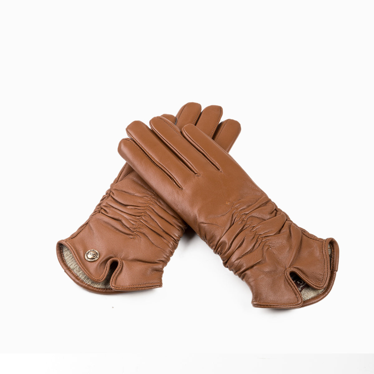 Ugg Ladies Ruched Glove-Gloves-PEROZ Accessories