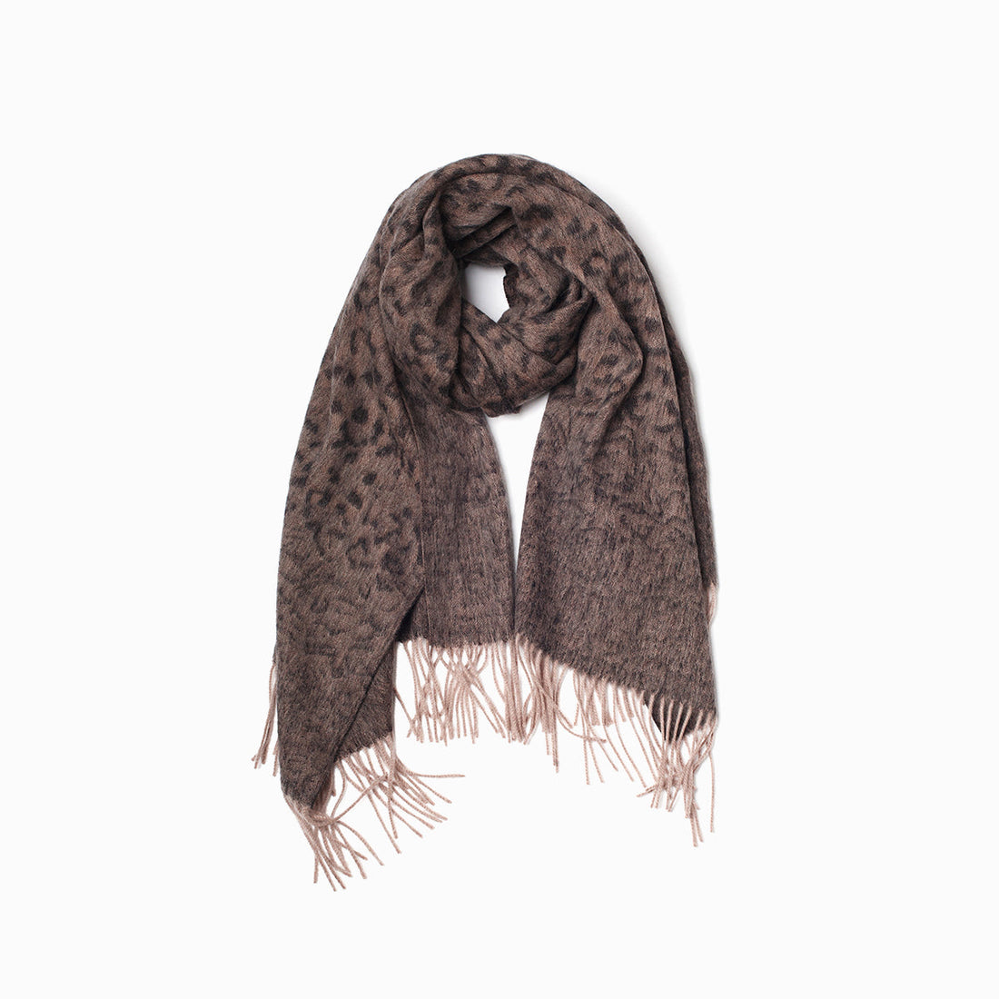 Ugg Cashmere &amp; Wool Wrap Tan and Black-Wrap-PEROZ Accessories