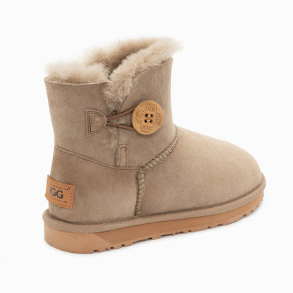 Ugg Classic Mini Button Boots (Water Resistant)-Boots-PEROZ Accessories