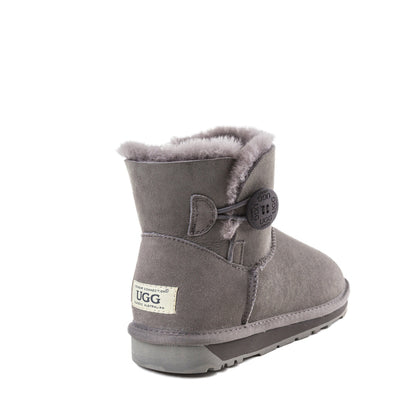 Ugg Classic Mini Button Boots (Water Resistant)-Boots-PEROZ Accessories