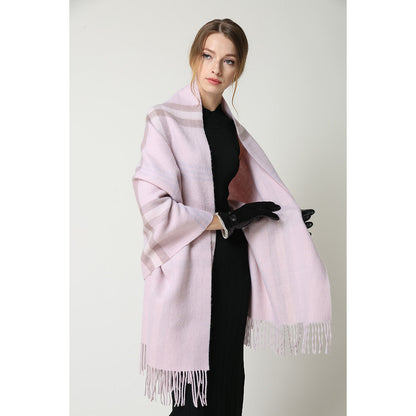 Ugg 100% Australian Merino Wool Reversible Wrap Dust Pink-Wrap-PEROZ Accessories
