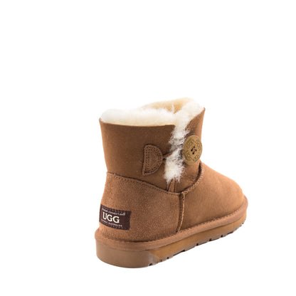 Ugg Classic Mini Button Boots (Water Resistant)-Boots-PEROZ Accessories