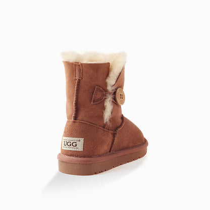 Ugg Kids Ugg Button Boots (Water Resistant)-Kid Boots-PEROZ Accessories