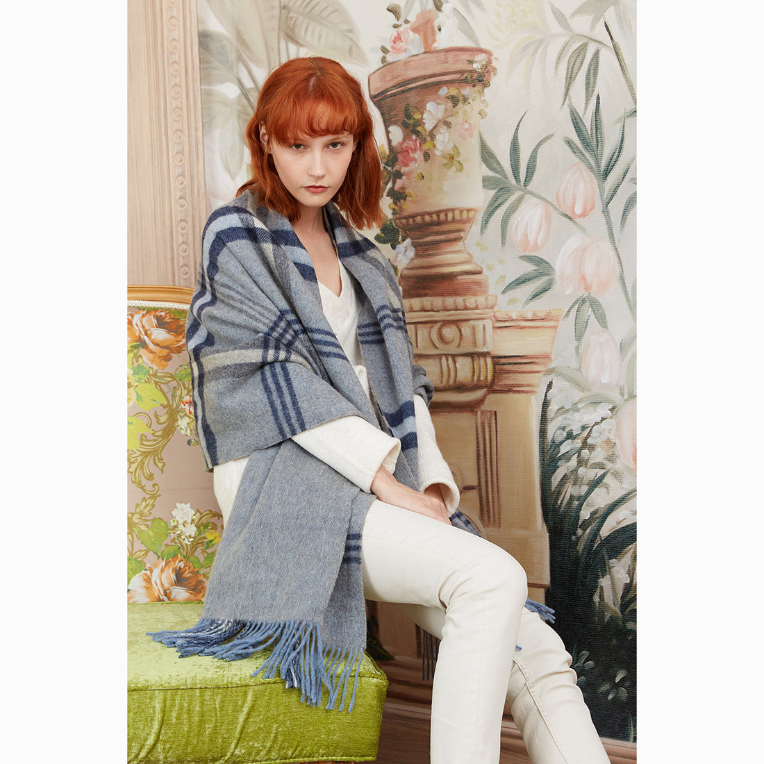 Ugg 100% Australian Merino Wool Reversible Wrap Slate Grey-Wrap-PEROZ Accessories