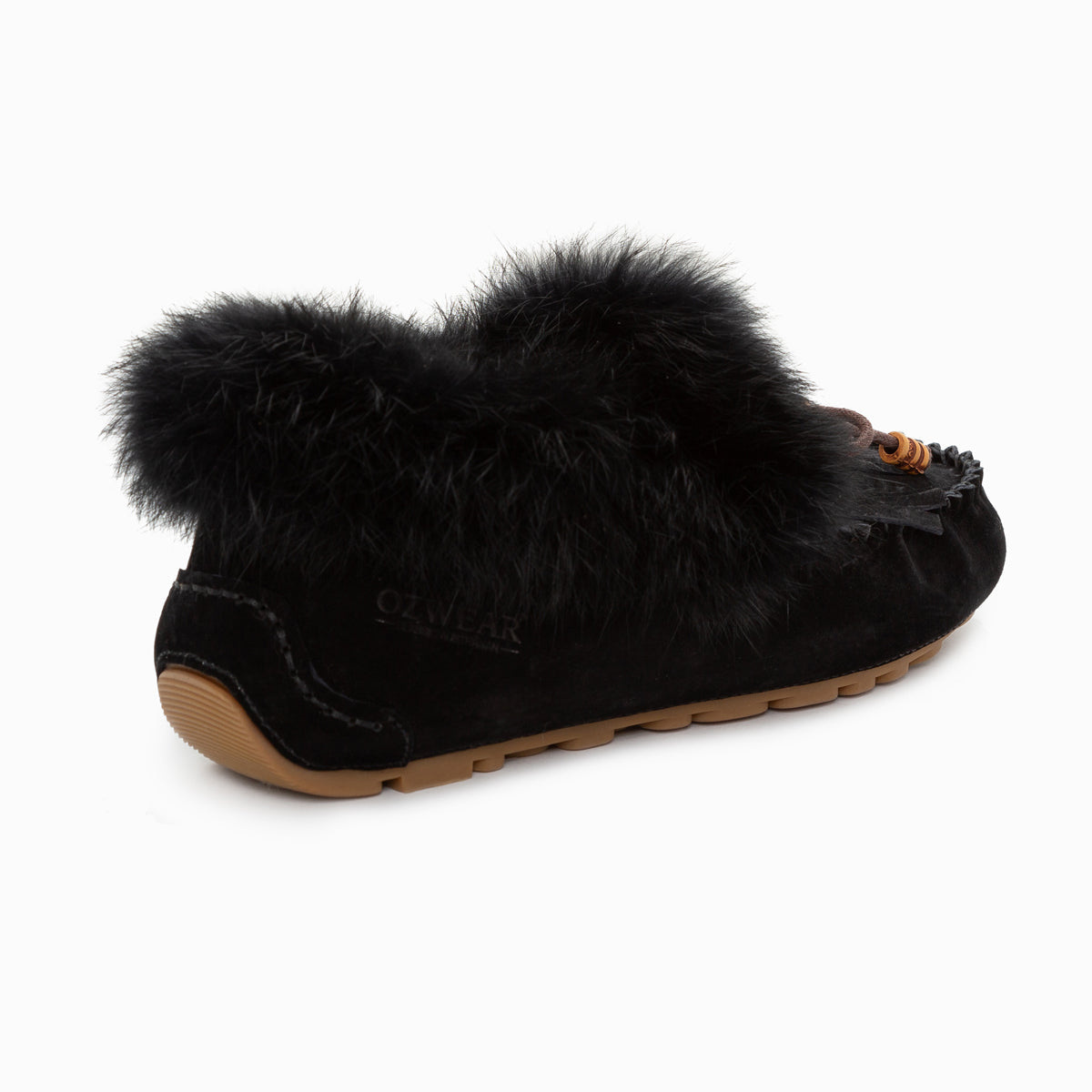 Ugg Fluff Tassel Moccasin (Inner Wedge)-Loafers &amp; Moccasins-PEROZ Accessories