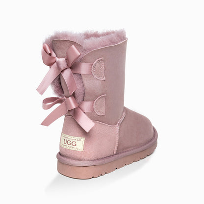 Ugg Kids 2 Ribbon Boots (Water Resistant)-Kid Boots-PEROZ Accessories
