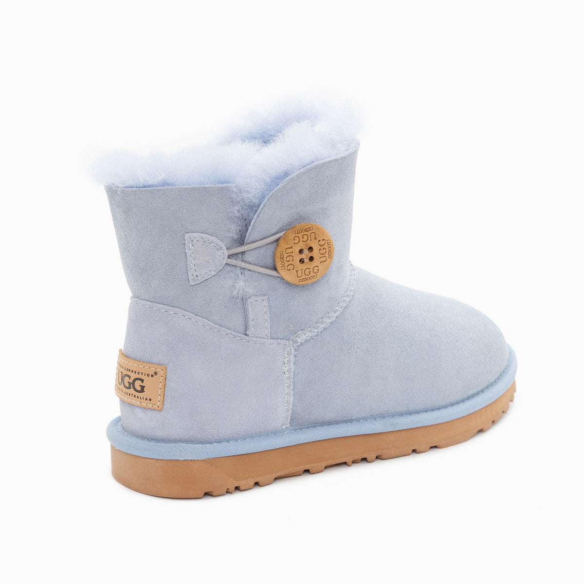 Ugg Classic Mini Button Boots (Water Resistant)-Boots-PEROZ Accessories