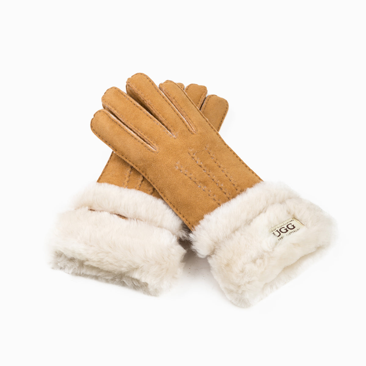 Ugg Sheepskin Double Cuff Glove-Gloves-PEROZ Accessories