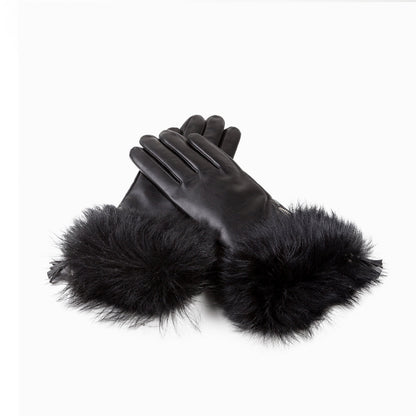 Ugg Gianna Touch Screen Fur Glove-Gloves-PEROZ Accessories