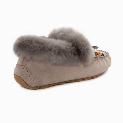 Ugg Fluff Tassel Moccasin (Inner Wedge)-Loafers &amp; Moccasins-PEROZ Accessories