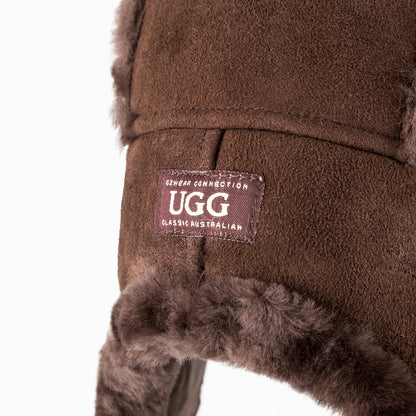 Ugg Button Aviator Hat-Hats-PEROZ Accessories