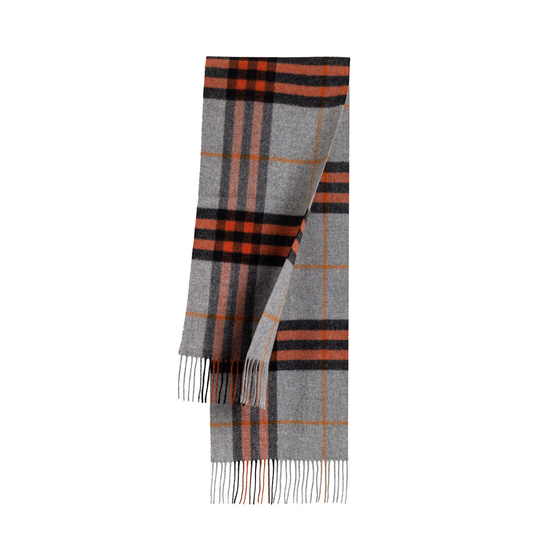 Ugg 100% Wool Scarf Dark Grey and Coffee Check-Scarves-PEROZ Accessories