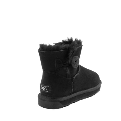 Ugg Classic Mini Button Boots (Water Resistant)-Boots-PEROZ Accessories