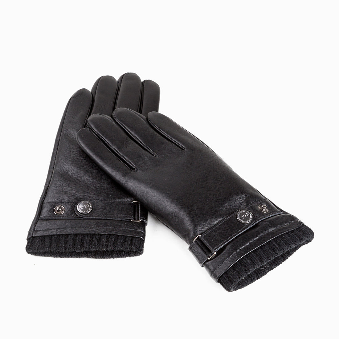 Ugg Mens Silver Stud Tab Glove (Touch Screen)-Gloves-PEROZ Accessories