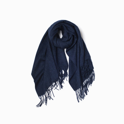 Ugg Cashmere &amp; Wool Wrap Navy-Wrap-PEROZ Accessories