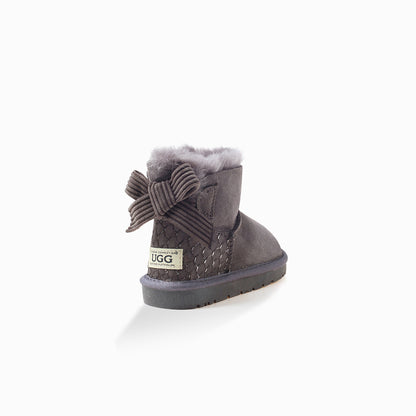 Ugg Kids One Bailey Bow Corduroy Boots (Water Resistants)-Kid Boots-PEROZ Accessories