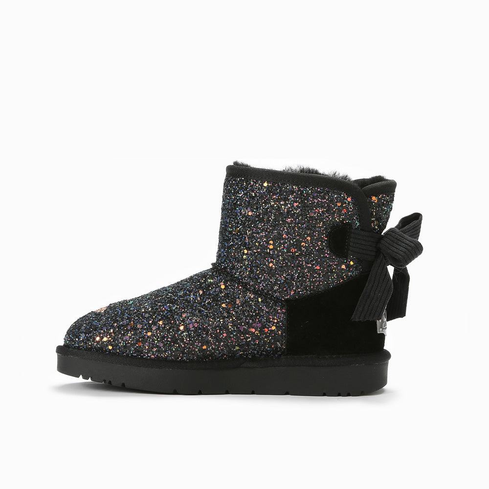 Ugg Valerie Bailey Bow Glitter Boots-Boots-PEROZ Accessories