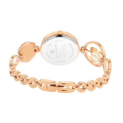 Titan Raga Moments Of Joy Mother of Pearl Dial Women Watch With Metal Strap-PEROZ Accessories