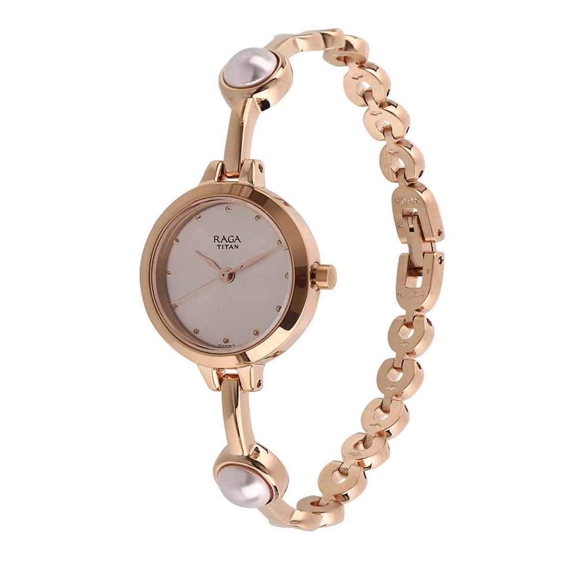Titan Quartz Analogue Grey Dial Metal Strap Watch for Women-PEROZ Accessories