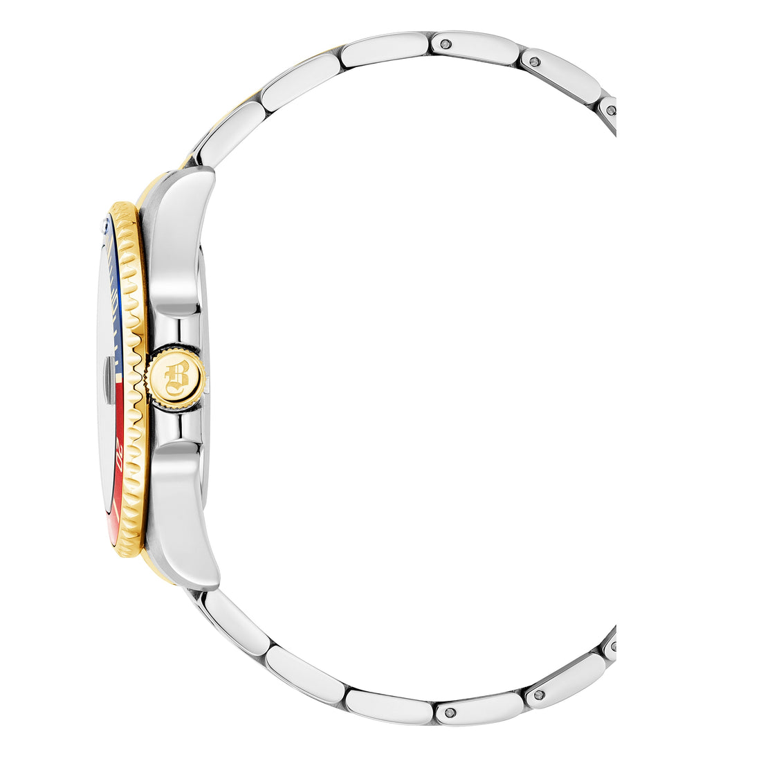 Jacques Du Manoir Swiss-Made Pro Scuba 43mm 200m Water Resistant Two Tone Red/Blue Bezel Watch-PEROZ Accessories