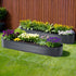2x Green Fingers Raised Garden Bed 320X80X42cm Oval Planter Box Container Galvanised-Home & Garden > Garden Beds > Garden Beds & Planters-PEROZ Accessories