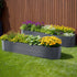 2x Green Fingers Raised Garden Bed 320X80X56cm Oval Planter Box-Home & Garden > Garden Beds > Garden Beds & Planters-PEROZ Accessories