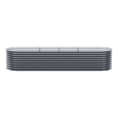 2x Green Fingers Raised Garden Bed 320X80X56cm Oval Planter Box-Home &amp; Garden > Garden Beds > Garden Beds &amp; Planters-PEROZ Accessories
