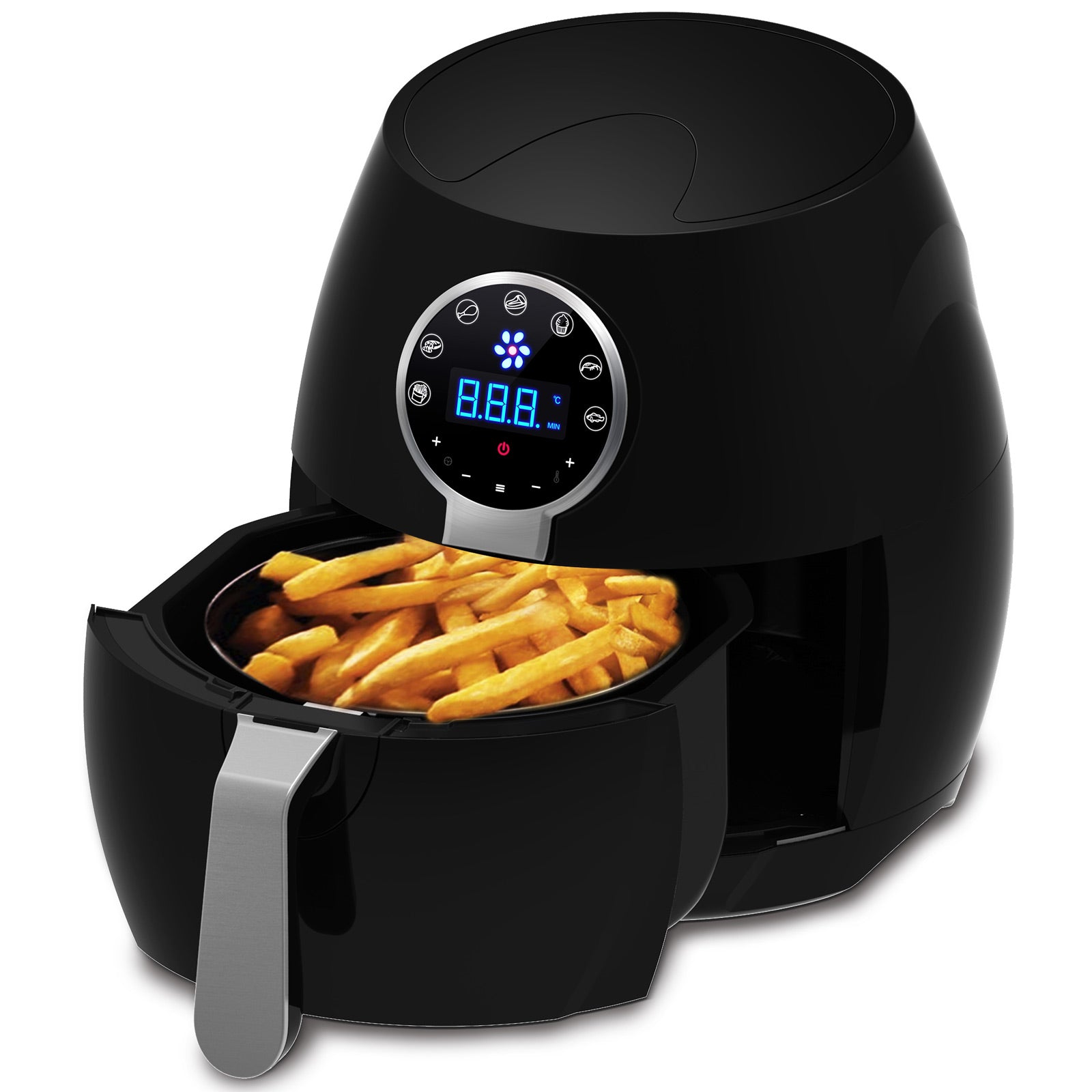 Kitchen Couture 5L Digital Air Fryer Low Fat Fast Cooking LCD Touch Screen-Small Kitchen Appliances-PEROZ Accessories