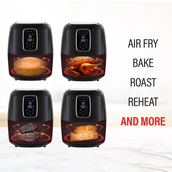 Digital Air Fryer 7L LED Display Kitchen Couture Healthy Oil Free Cooking-Small Kitchen Appliances-PEROZ Accessories