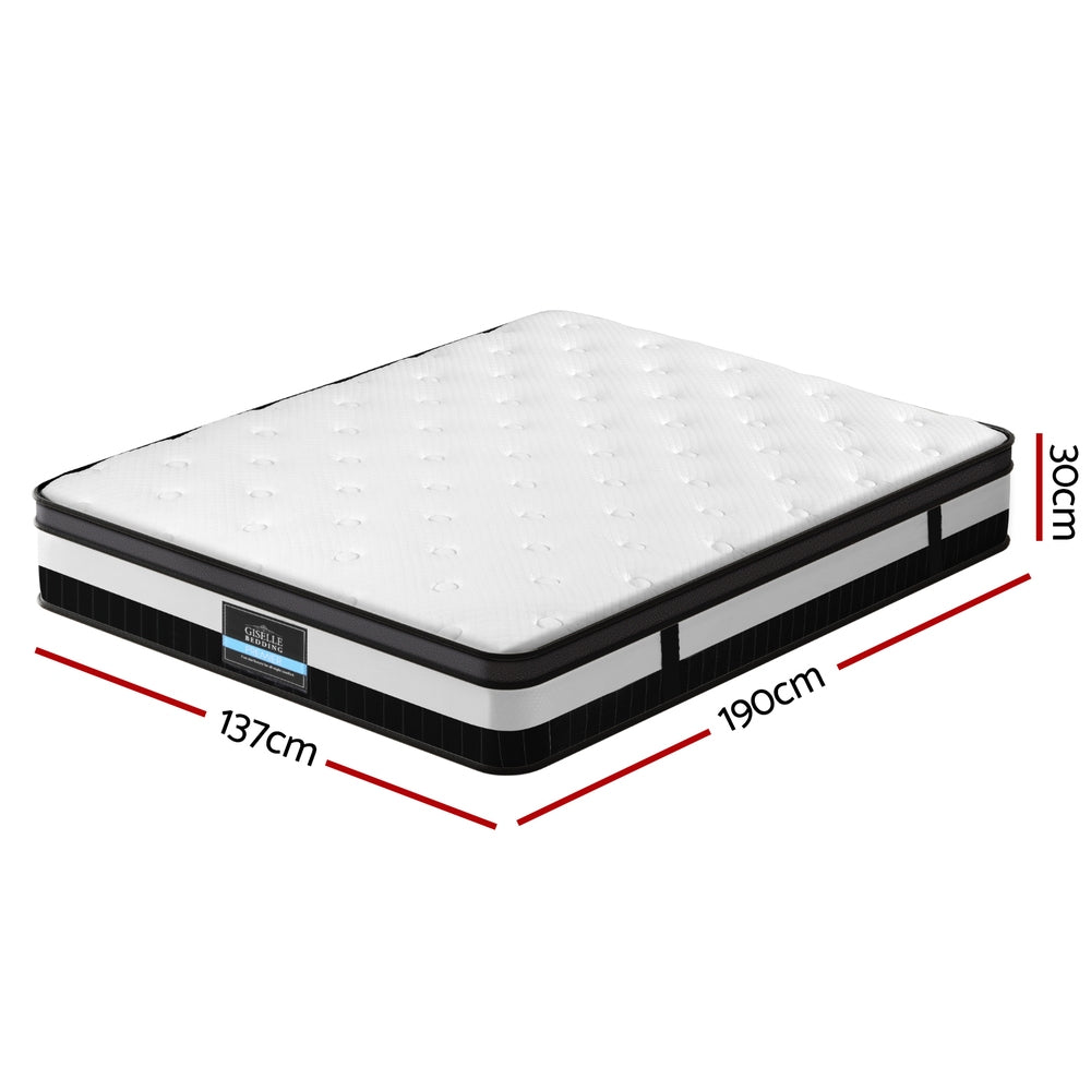 30cm Giselle Mattress Double Size-Furniture > Mattresses > Double Mattress-PEROZ Accessories