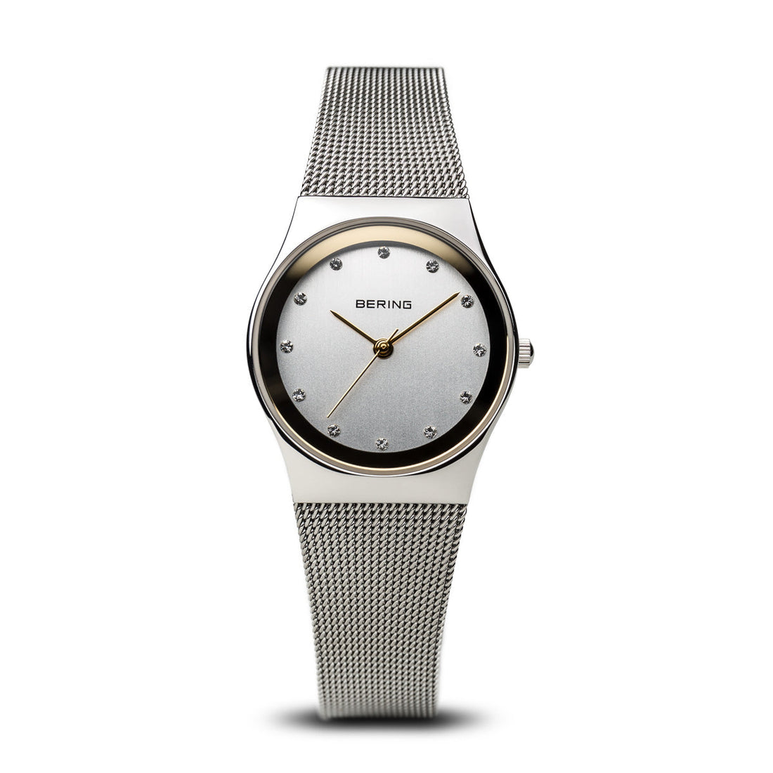 Bering Classic Polished Silver 27mm Mesh Watch-PEROZ Accessories