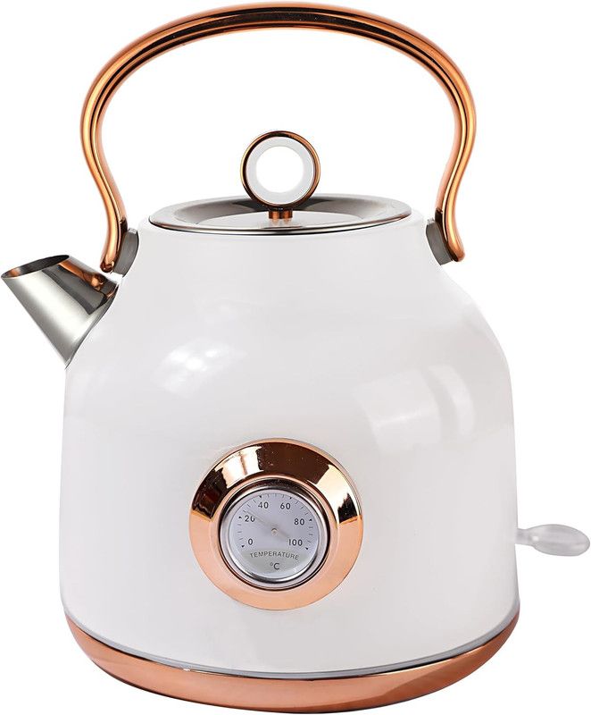 1.7L Electric Water Kettle White-Appliances > Kitchen Appliances > Kettles-PEROZ Accessories
