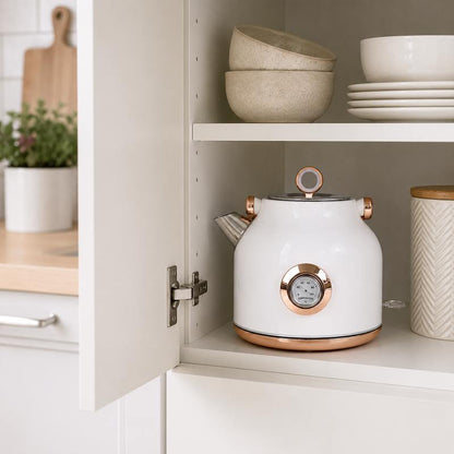 1.7L Electric Water Kettle White-Appliances > Kitchen Appliances > Kettles-PEROZ Accessories