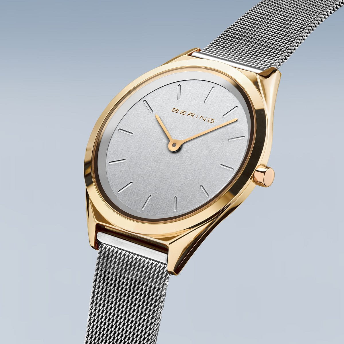 Bering Ladies Ultra Slim Silver Watch-PEROZ Accessories