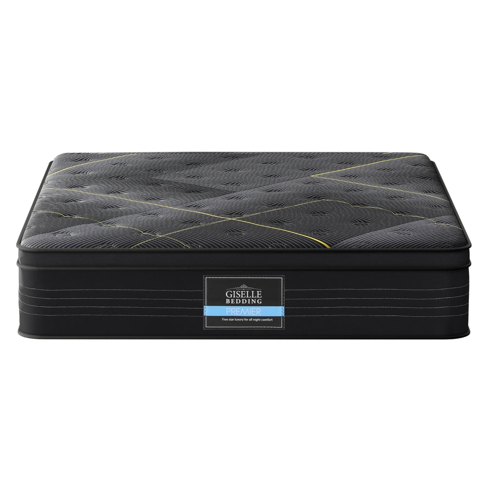 35cm Giselle Mattress Queen Bed Bamboo Pocket Firm Foam-Furniture > Mattresses > Queen Mattress-PEROZ Accessories