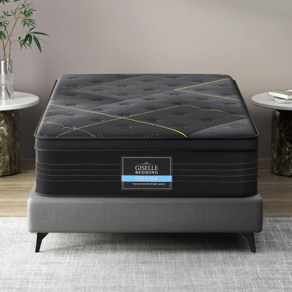 35cm Giselle Mattress Single Bed Bamboo Pocket Firm Foam-Furniture > Mattresses > Single Mattress-PEROZ Accessories